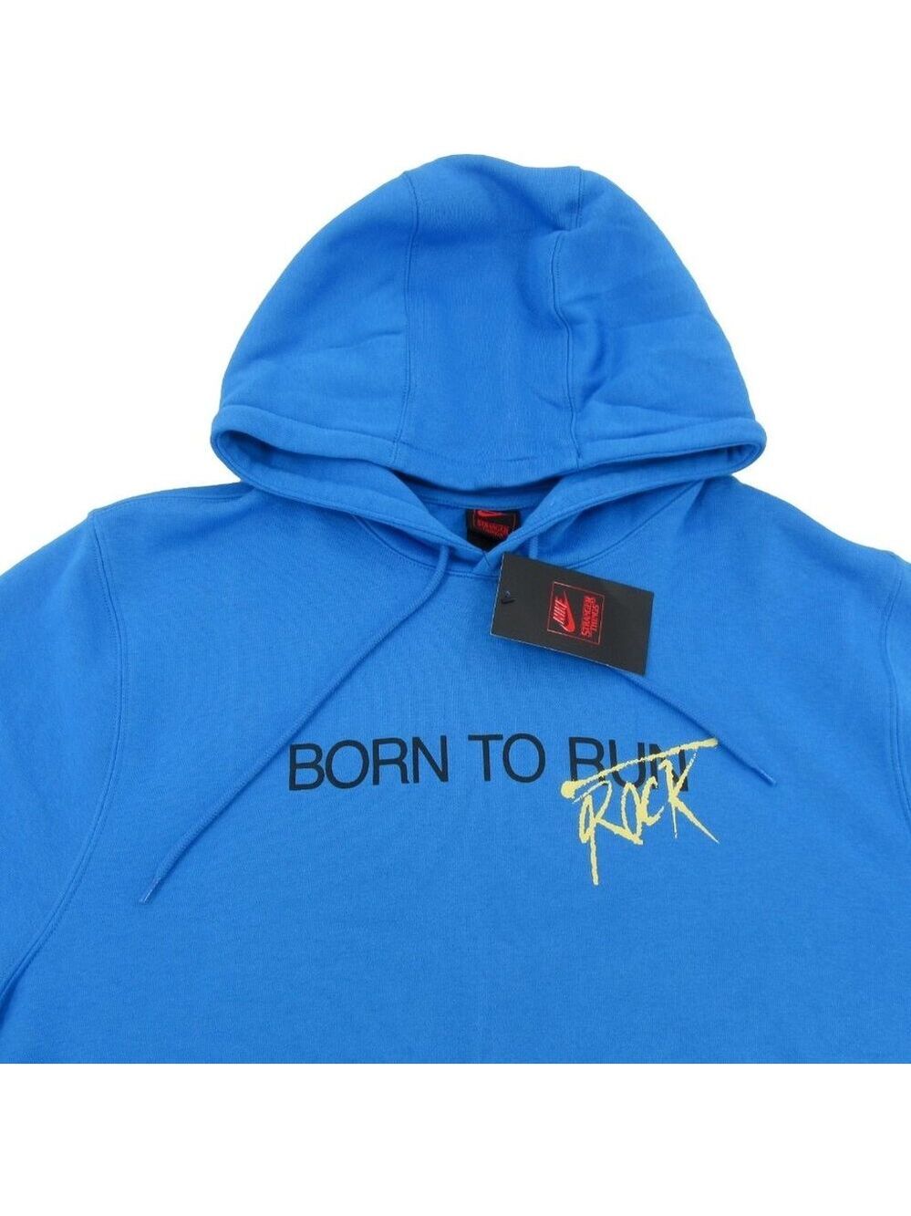 Nike x Stranger Things Blue Pullover Hoodie Men's Size Medium NEW